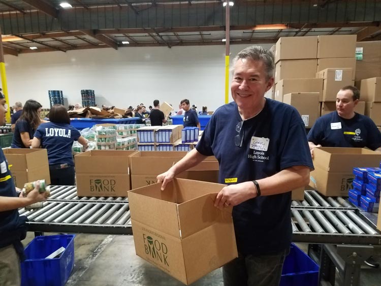 Volunteer at joint event for Loyola High and ThinkLA. Member of ThinkLA and The Advertising Club of LA for 43 years and 51 years as an alumnus of Loyola High School.