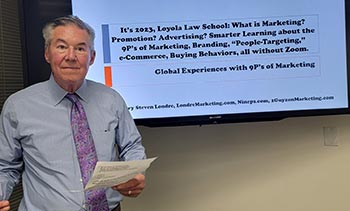 Loyola Law School presentation at Advertising and eCommerce Law, the Advertising Law Class 4065/E1, January 2023